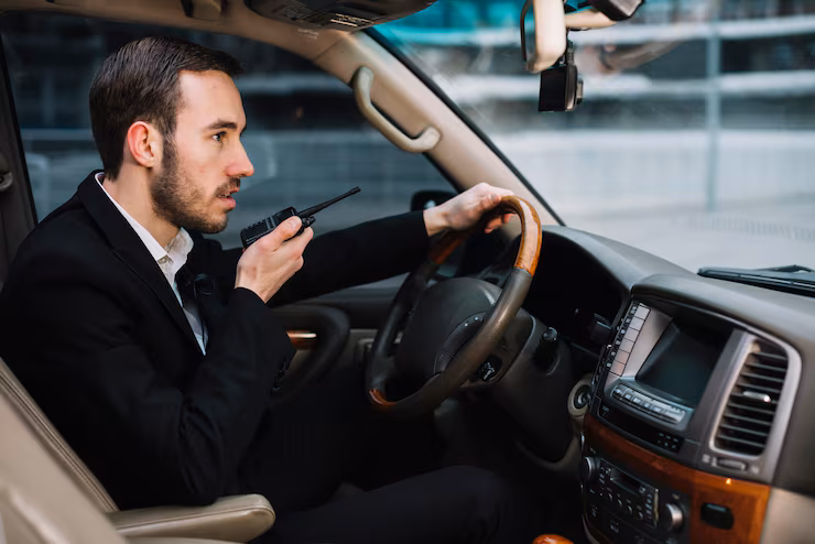 Private car with driver